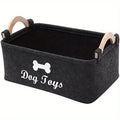 Felt Pet Toy Storage Basket – Durable &amp; Stylish Home Organizer