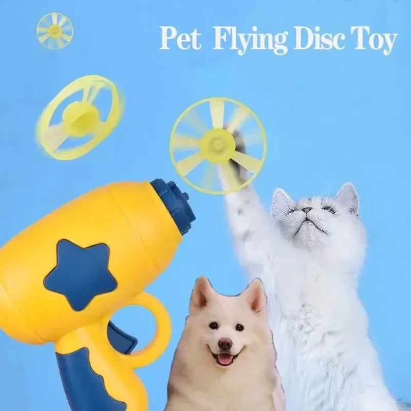 Fun Cat Training Shooter: Interactive Flying Disc Toy