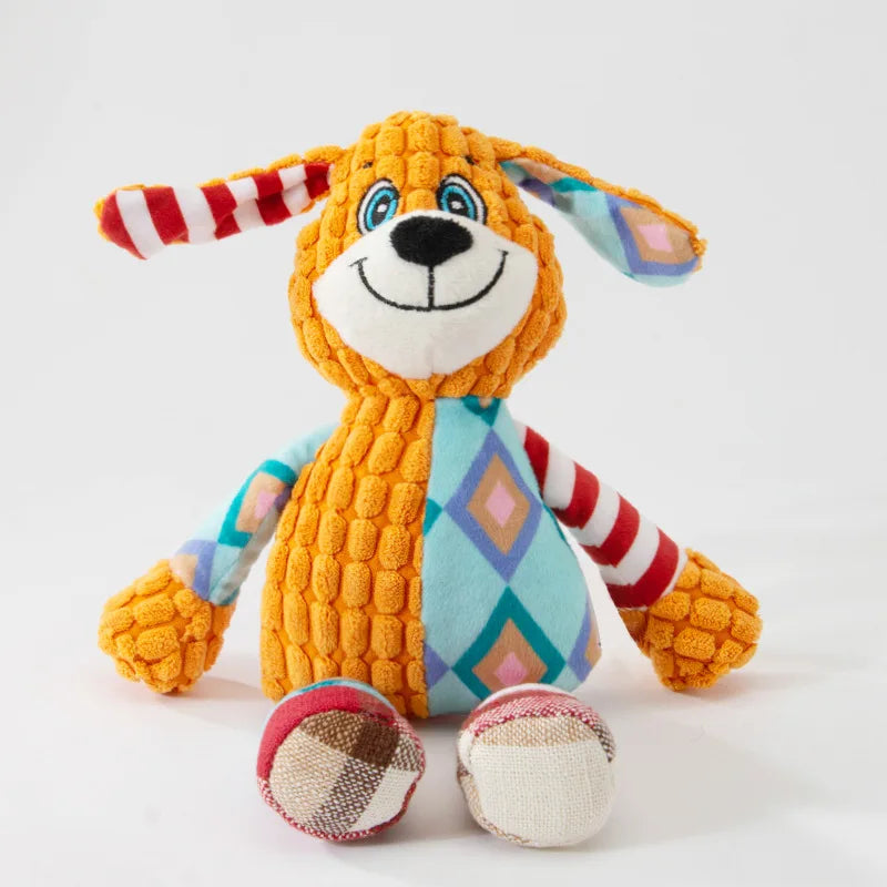 Interactive Squeaky Plush Pet Toy – Bite-Resistant Fun