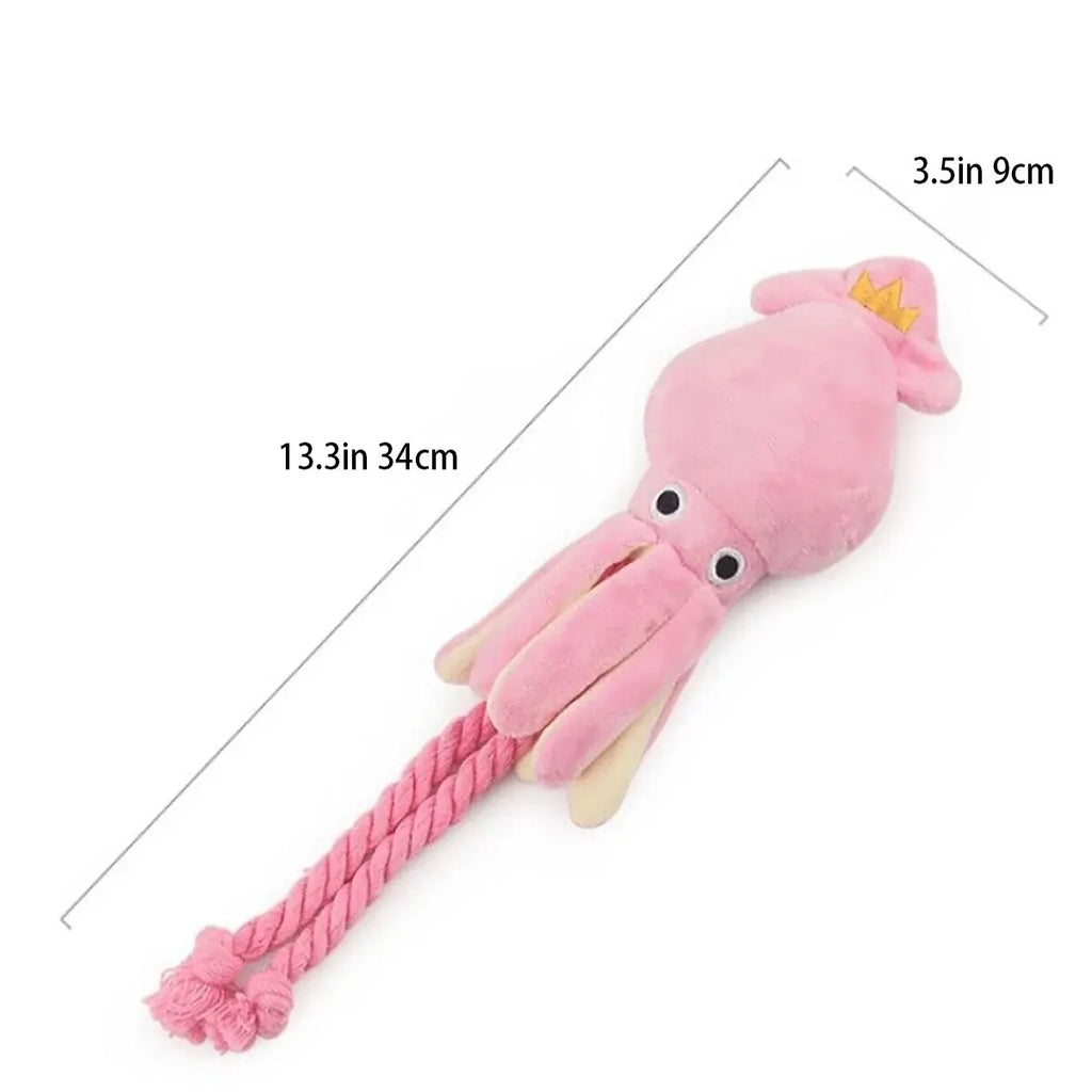 OctoPlay™ Squeaky Rope Plush Toy 🐙