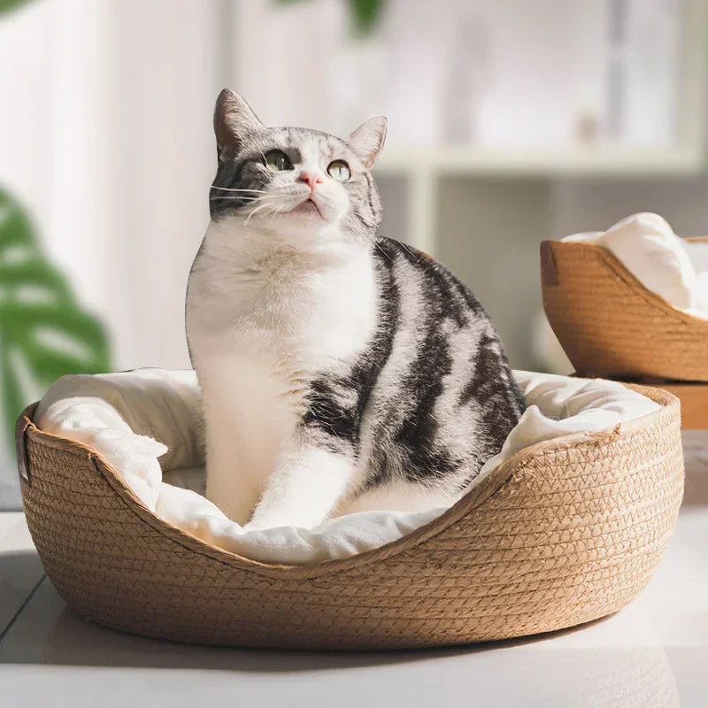 NatureNest™ Woven Cat Lounge 🐱